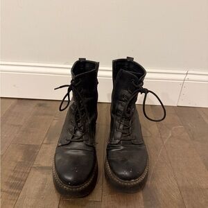 DSW Black Lace Up Boots